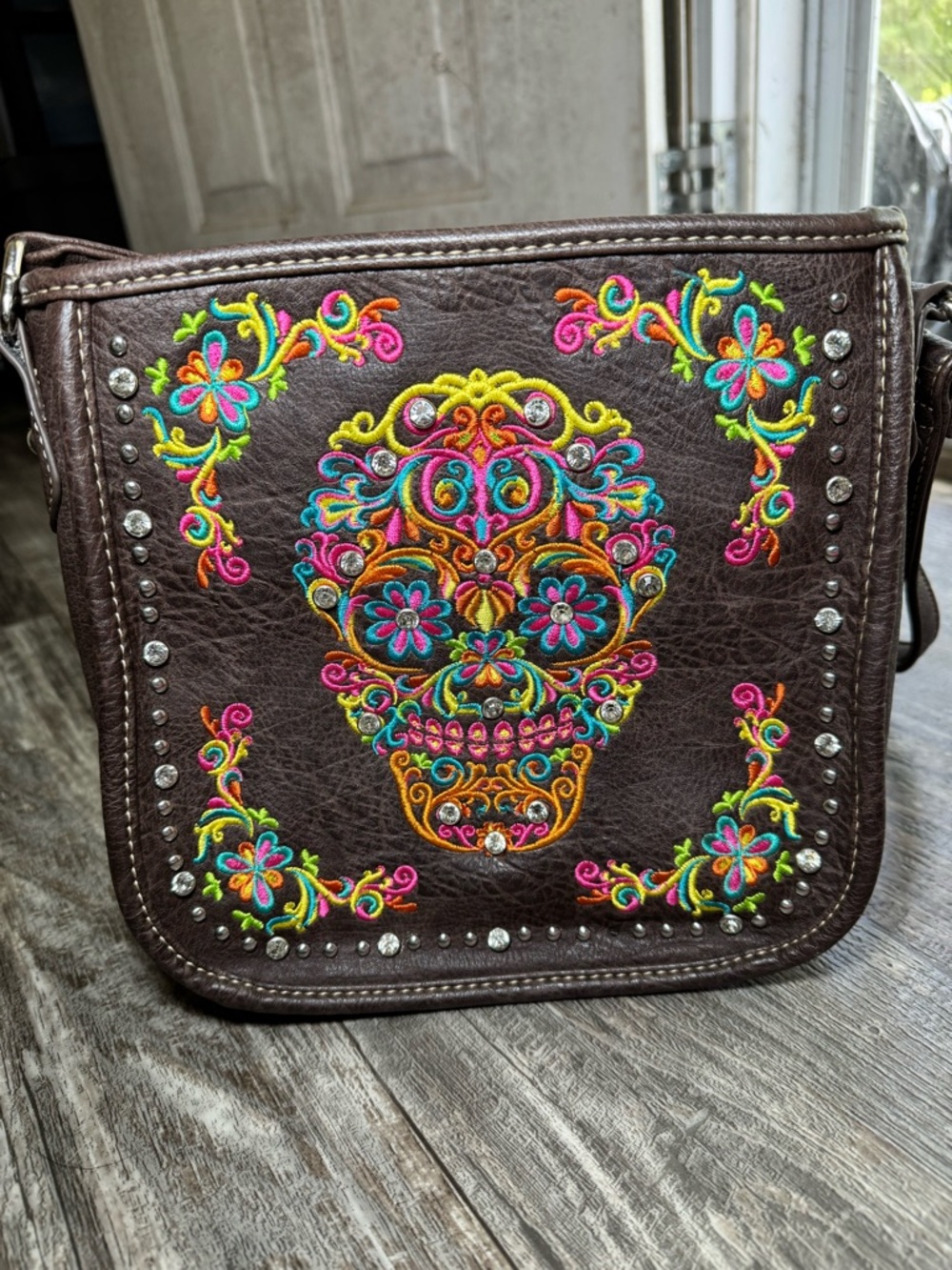 Montana West Sugar Skull Crossbody purse